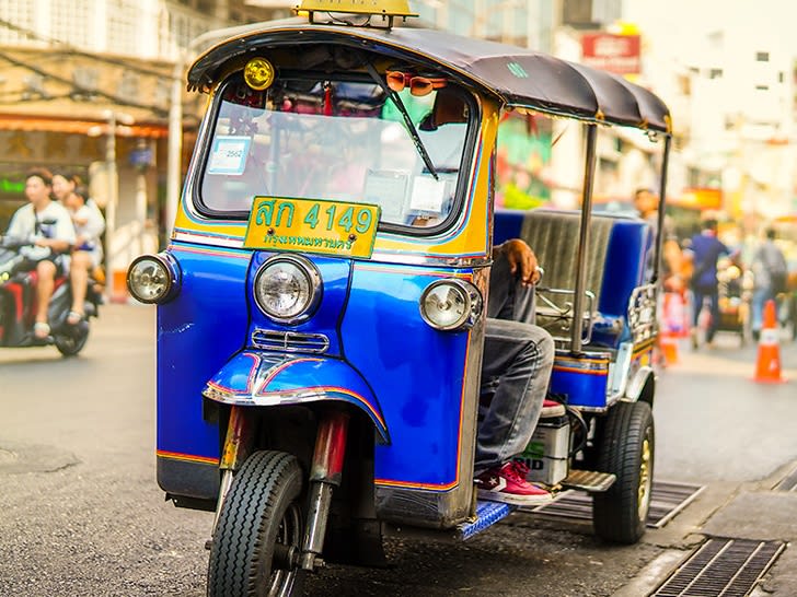 Passeio de tuk tuk